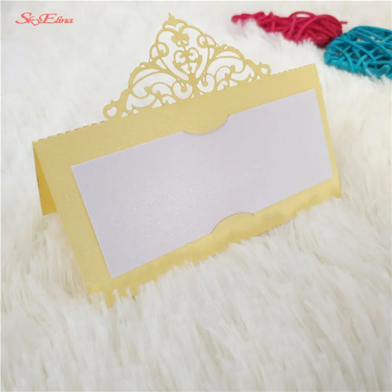 10pcs Wedding Baby Shower Birthday Party Table Name Place Cards Favor Decor  Laser Hollow Cut Design 6zSH873 (87)