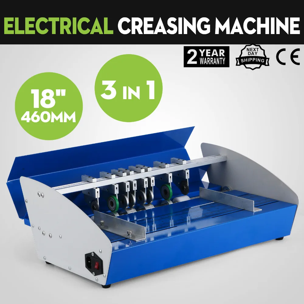 3in1 paper 18" 460mm electrical creasing machine Creaser Scorer Perforator 