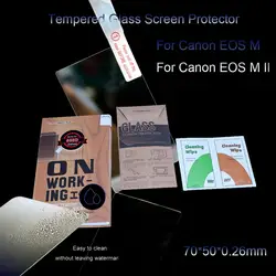 9 H ультра тонкий 0.26 мм закаленное Стекло Экран протектор для Canon EOS-M/EOS-MII/ m2/M II ЖК-дисплей Замена закаленное защитное Плёнки