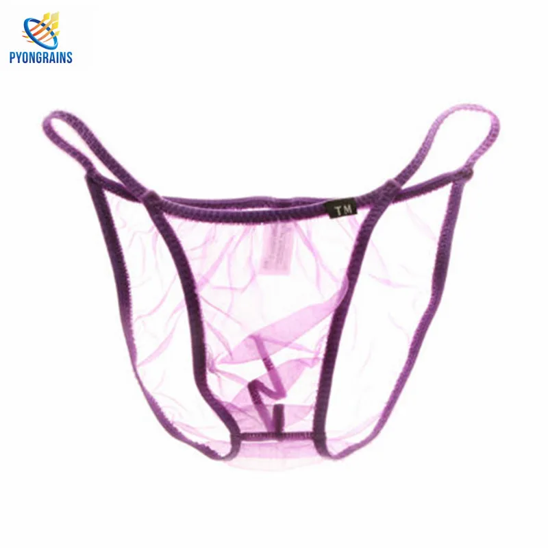 Мужские трусы бикини Wonderjock прозрачные с низкой талией сексуальное нижнее белье