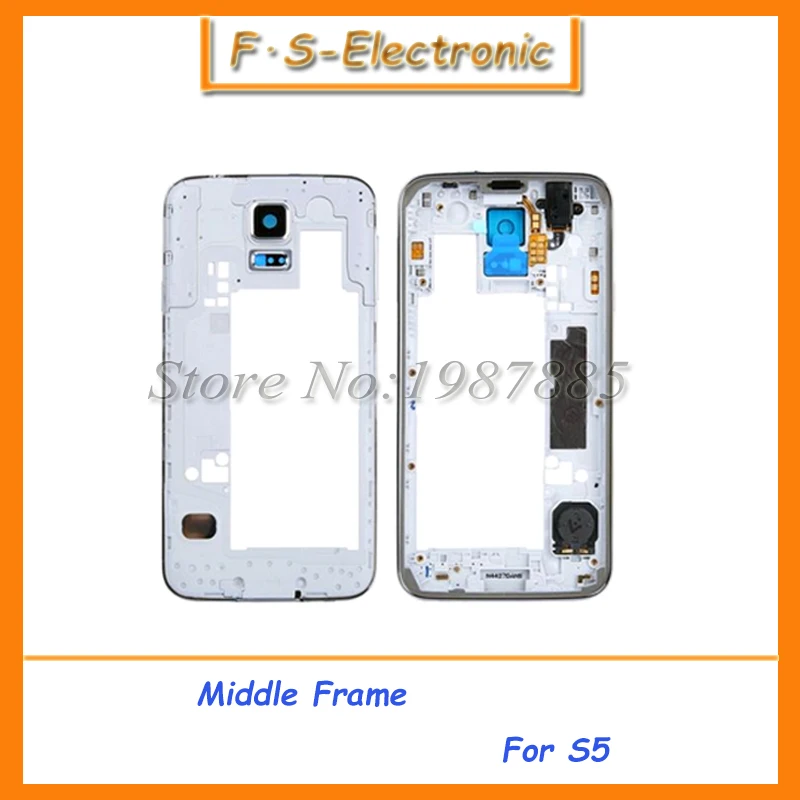 

10pcs/lot High Quality Mid Middle Frame Plate Bezel Cover Housing Case Camera Cover For Samsung Galaxy S5 G900F Parts