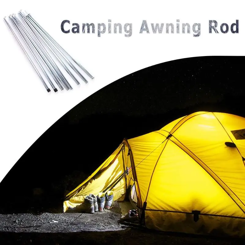 

8Pcs Camping Tent Pole Supporting Bars Outdoor Camping Hiking Double Layer Tents Support Rods Awning Frames Kit