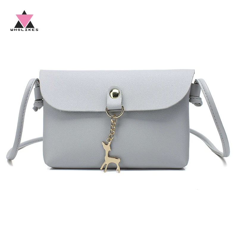 Кому нравится Для женщин сумка простой Стиль стильный металлический палевый декоративные кнопки сумки женские PU Mini Crossbody сумка