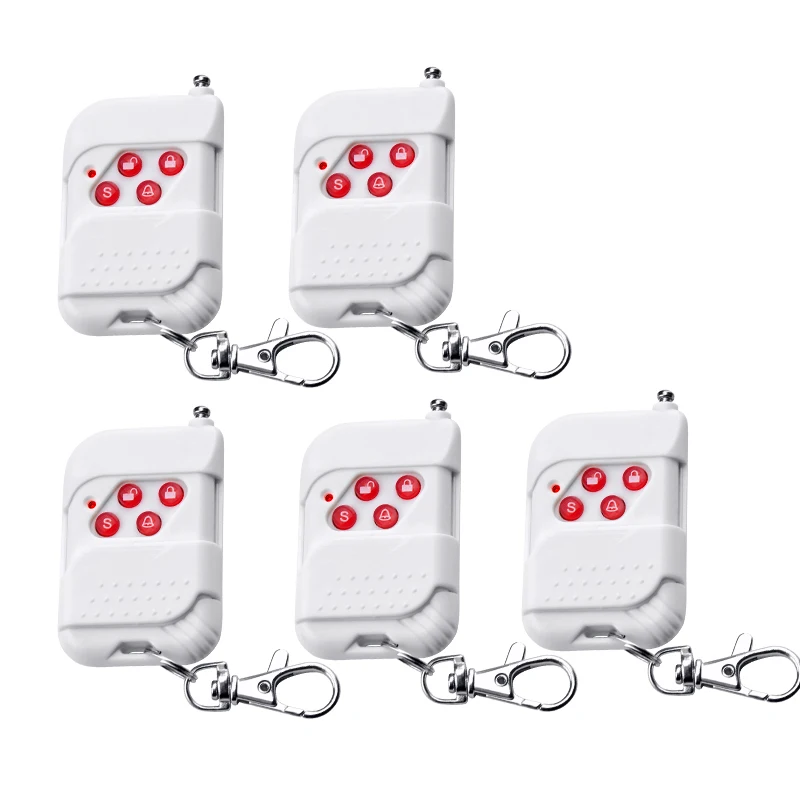 

5pcs/lot Wireless keychain Remote Control Key Telecontrol for PSTN/GSM Home Burglar Security burglar Alarm System