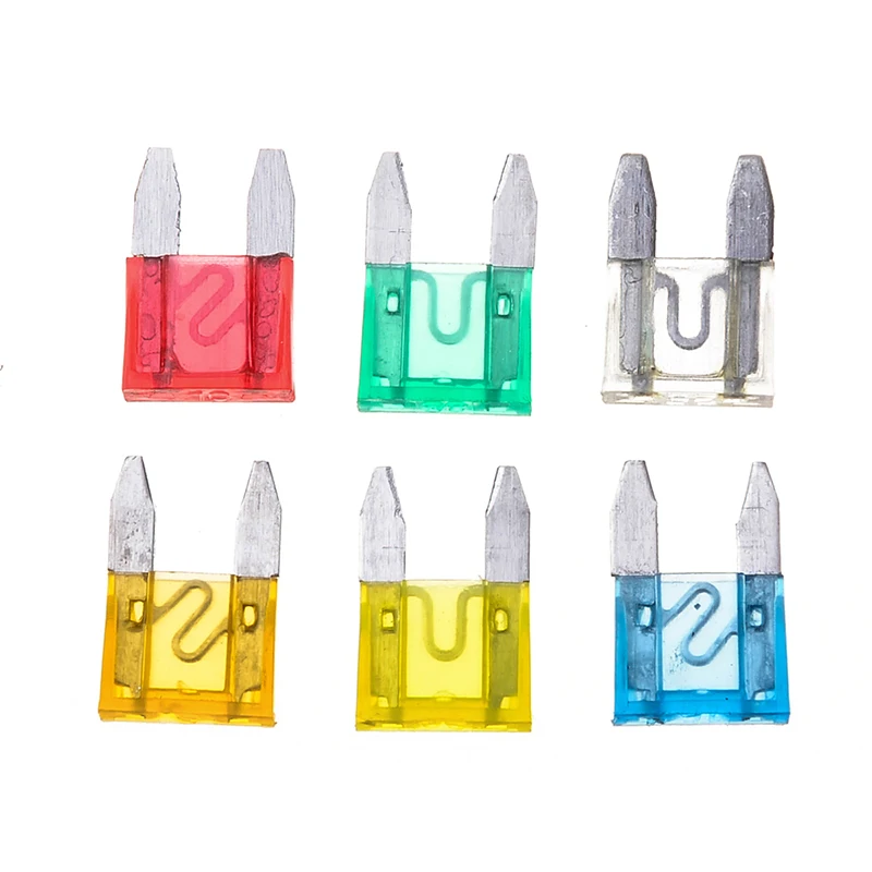 120PCS Small Size Car Fuse Low Profile Blade Type Set for Automotive Boat Truck Standard Fuse 5A/10A/15A/20A/25A/30A with Box