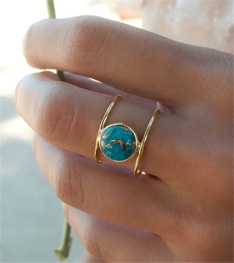 

Fashion Gold Filled Large Ring Bride Wedding Engagement Ring Anniversary Gift for Women Size 6-10