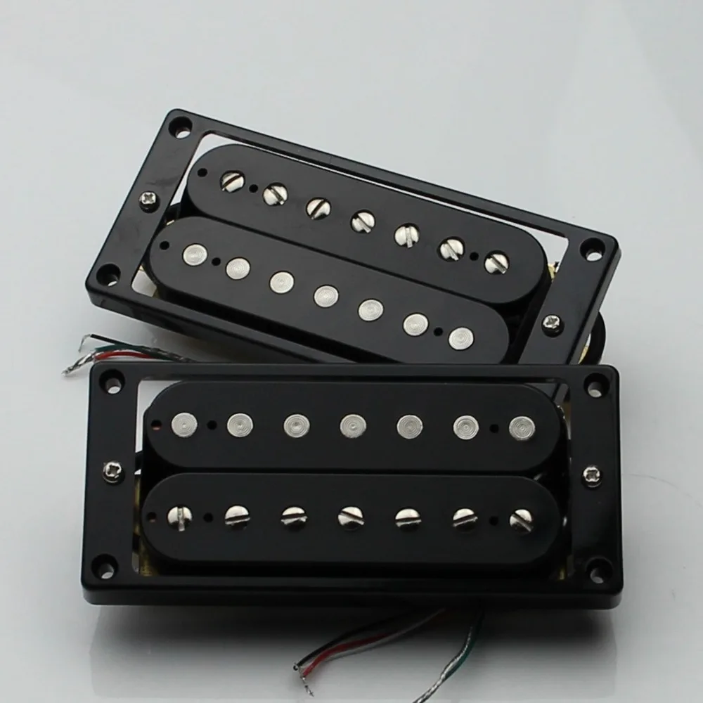 Set 7 String Electric Guitar Pickup Double Coil Humbucker Black NEWin