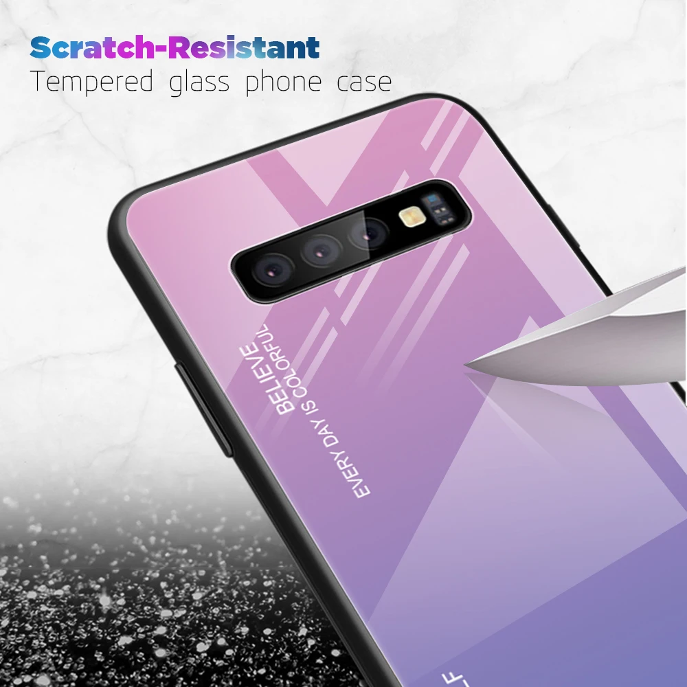 Закаленное Стекло чехол для samsung Galaxy A6 A7 A8 J4 J6 A30 A50 A20 A10 S10 S10E S8 S9 Plus Note 9 8 M10 M20 полный чехол s крышка