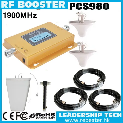 

Free shipping Wholesale RF PCS980 1900mhz 3G LCD cellular mobile/cell phone signal repeater booster amplifier detector splitter
