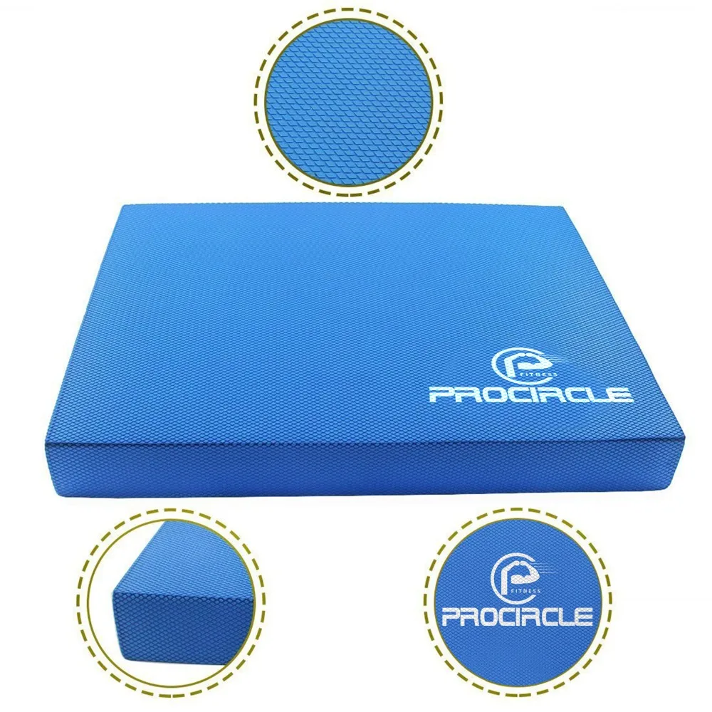 ProCircle Balance Pad-синий нескользящий коврик для йоги-обязательно должен быть для танцоров йоги и спортсменов-идеально подходит для основных тренировок и физических упражнений