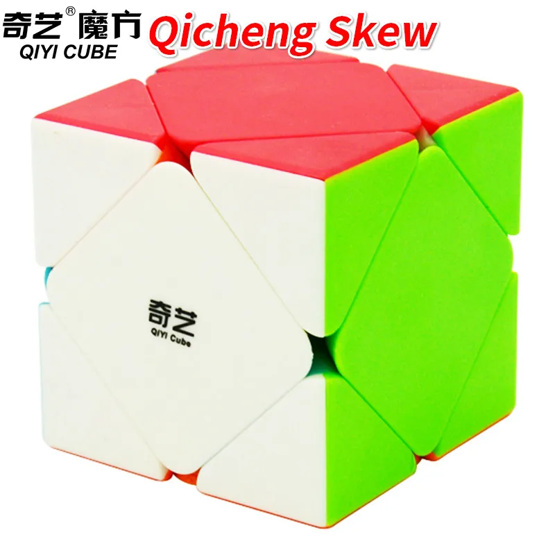 Qiyi Qicheng перекос Magic Cube 56 мм Скорость кубик без наклеек/Qicheng черный головоломка игрушечные лошадки для детей