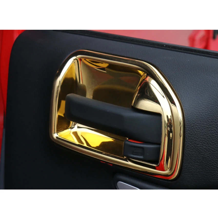 Paint Body Trim 4pcs Set Gold Car Interior Door Handles