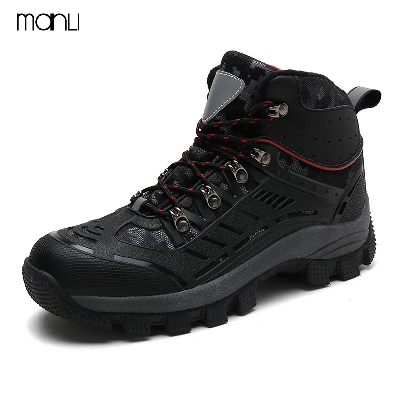 

MANLI New Arrival Men Hiking Shoes Anti-Slip Outdoor Sport Shoes Walking Trekking Climbing Sneakers Zapatillas Comfortable Boots