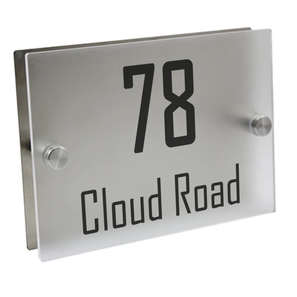 Doorplate Personalized House Number Door Sign Plaque Street Doorplate Personalized House Number