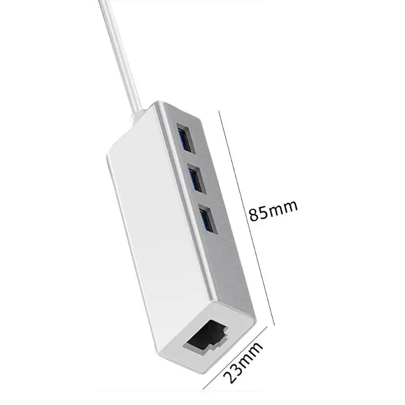 4 в 1 USB концентратор USB 3,0 RJ45 LAN Сетевой конвертер кабель адаптер сплиттер