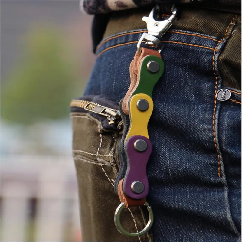 

Metal Wallet Belt Chain Rock Punk Trousers Hipster Pant Jean Keychain silver Ring Clip Keyring Men's Hip Hop Jewelry