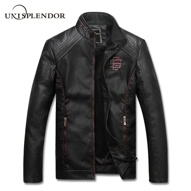 

2019 Autumn Winter Men Leather Brand Cool Casual Man Leather Jacket Motorcycle Men's Clothing Hip Hop Brand Male Outwear YN10399