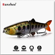 Banshee 100 мм 11 г VMJ04-4 приманка для рыбной ловли 4 снасти Мульти соединенная Тонущая плавательная приманка жесткая искусственная приманка