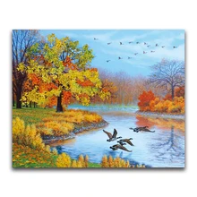 5d алмазная картина на заказ лесной пейзаж Вышивка крестиком Санта Клаус Снеговик hibah домашний декор pintura Диаманте понто Круз фильмы