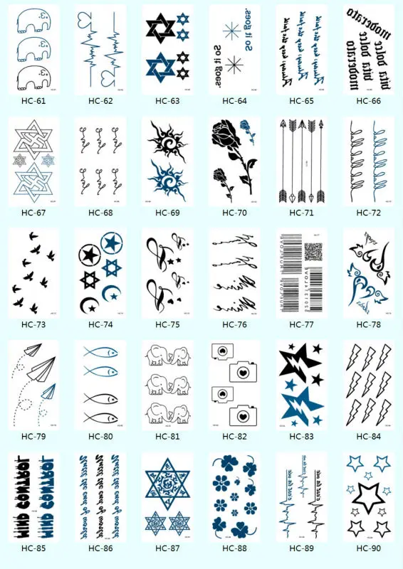 Hc-46 Водонепроницаемый Временные татуировки Для мужчин и Для женщин палец флеш-тату крест небольшой узор Дизайн переноса воды татуировки Наклейки