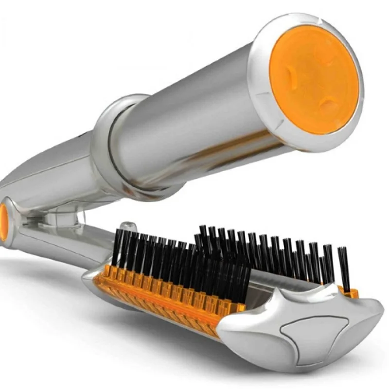 Plancha para alisar y rizar el cabello 2 en 1 plateada para un estilismo  múltiple con luz LED y plancha plana para el cabello parpadeante -  AliExpress