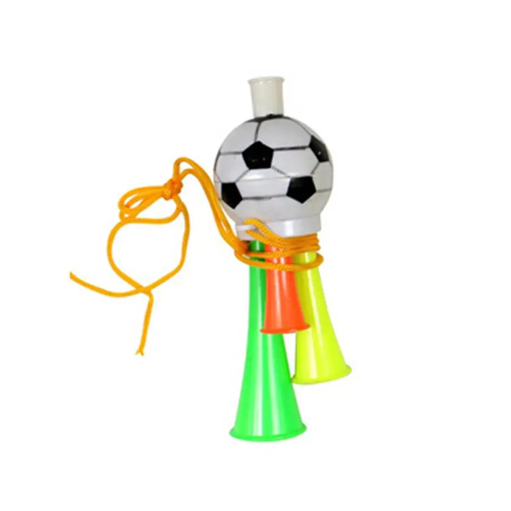 1 قطعة الملونة ثلاثة أنابيب الهتاف قرون كرة القدم لكرة القدم الرياضة المشجعين الفوفوزيلا التشجيع البوق