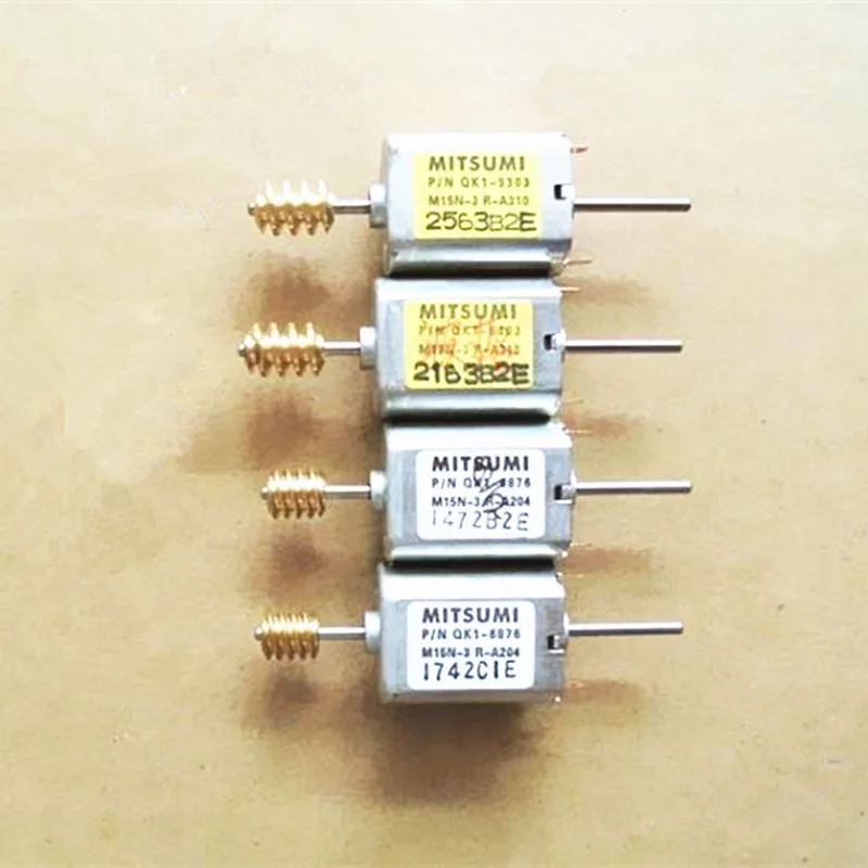 

10PCS Mitsumi QK1 Series 12V Micro Dc Motor With Copper Worm And Double Shaft Used For Toy Or DIY