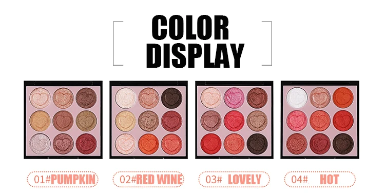 HOLD LIVE 9 Color Eyeshadow Palette Shimmer Matte Glitter Eye Shadow Palette Pigment Diamond Eyeshadow Glitter Nude Eyes Makeup (5)