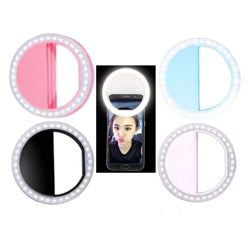 Selfie Ring Flash Led Fill Light Lamp Camera Photography Video Spotlight for iphone X 8 7 Samsung S9 S8 Plus Xiaomi Huawei Phone