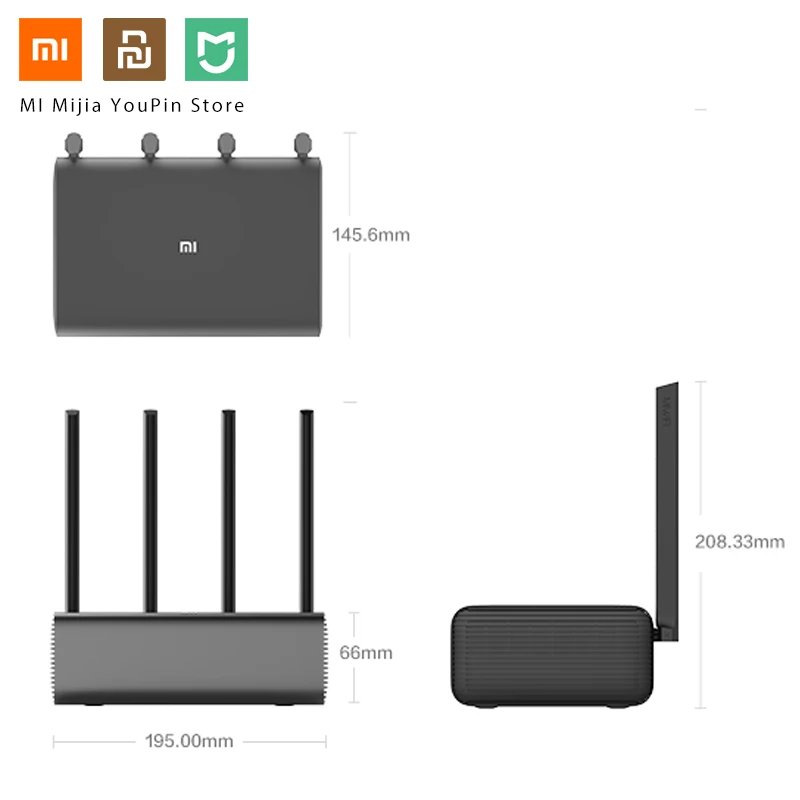 Xiaomi mi роутер Pro Wi-Fi ретранслятор AC2600 2,4G/5 GHz двухдиапазонный приложение управление беспроводной металлический корпус MU-mi MO роутеры