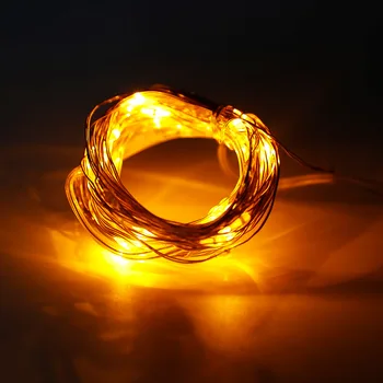 

New 3M 30 LED Silver Wire String Light Fairy Lamp Festivals Decorative Light 3AA Battery Box With 8 Function Remote Control