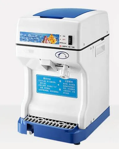 220 В Коммерческая электрическая кубическая дробилка для льда, бритвенная машина для кофе, молочного чая, бытовой электробритва для льда, вилка EU/AU/UK/US - Цвет: White