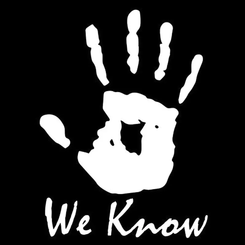 Виниловая наклейка Skyrim We Know 8 9 см * 12 легендарная декоративная для стайлинга