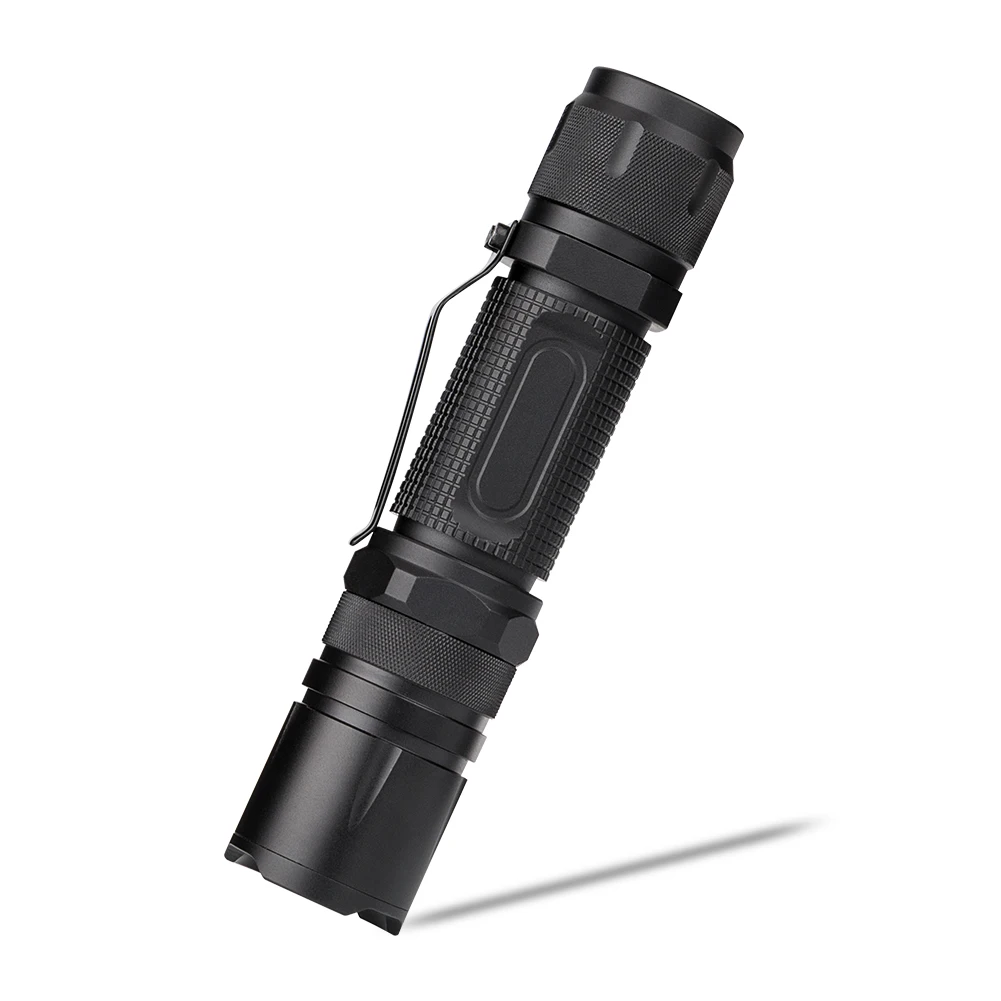 Aluminum Alloy XML-L2 3-Mode Tactical Flashlight LED Clip Flashlight 18650 Battery Climbing Camping Flashlight police flashlights