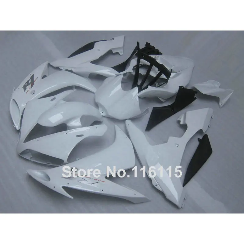 Комплект обтекателей MOTOMARTS для YAMAHA YZF R1 2004 2005 2006 черно-белый пластиковый комплект