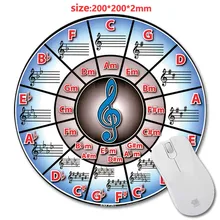 Circle of fifths piano New Arrivals Round Gaming font b Mouse b font Mat Custom Your