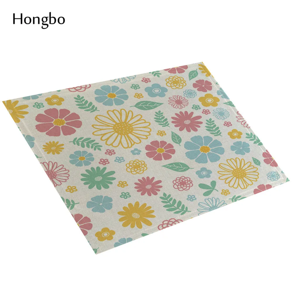 

Floral Kitchen Table Mats Linen Table Napkin Floral Decorative Placemats Coasters