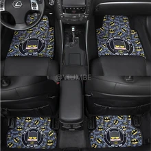 Marvel мультфильм милый Бэтмен автомобиль коврики набор замшевый мех ковер нескользящий автомобильный коврик для ног самолет Коврик Универсальный для всех автомобилей Стиль