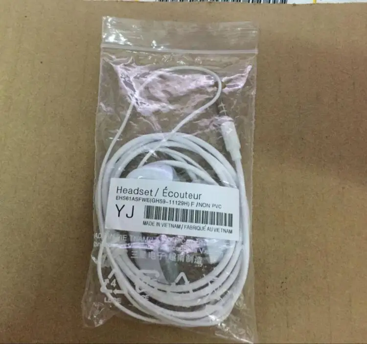 

O in-ear Headphone Headset Earphone For Samsung S5830 S7568 S7562 NEW OEM headphone earphones For S7 Edge YJ Earphone