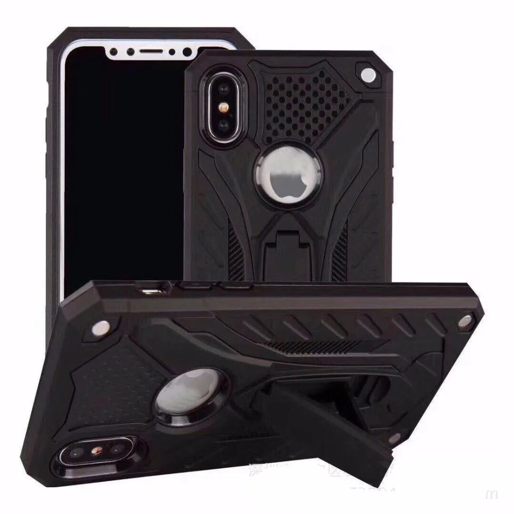 Jlcd призрак рыцаря Панцири Телефон чехол для iPhone 6 Heavy Duty 7 8 X с подставкой держатель