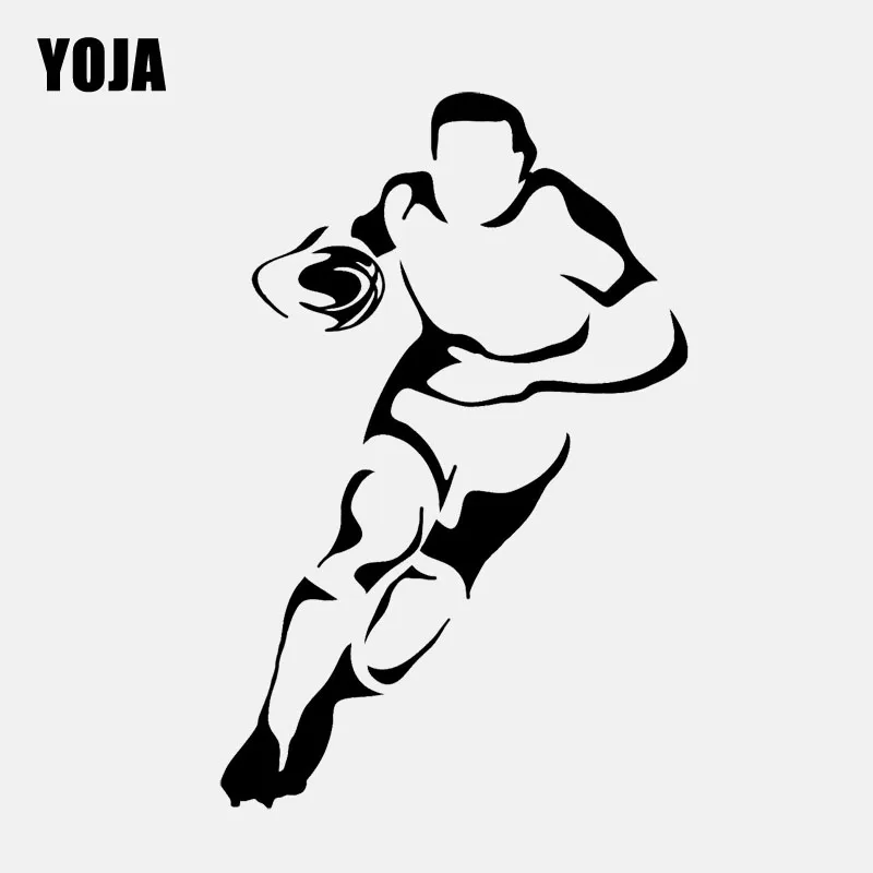 YOJA 42 4 см * 65 Мода интересный Футбол наклейка на стену ПВХ Дети Регби кухня и