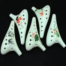 Ручная роспись alto C Серия 12 отверстий окарина хорошая интонация многоцветная опционально может быть индивидуальный дизайн