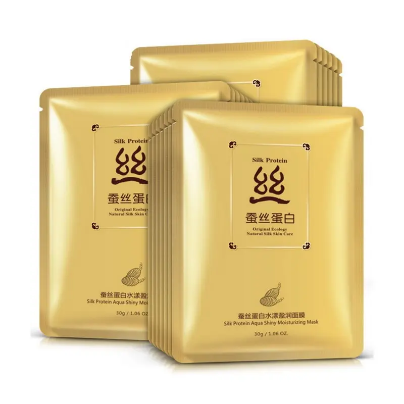 

BIOAQUA 10pcs Sleep Mask Face Care Whitening Skin Care High Quality Silk Protein Mask Moisturizing Oil Control Hyaluronic Acid