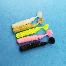 Artificial fishing lure soft salt smell 15pcs 1.4g/4.5cm vivid Fishing Worm Swimbait Soft Lure Fishing Bait Fishing Lure 147