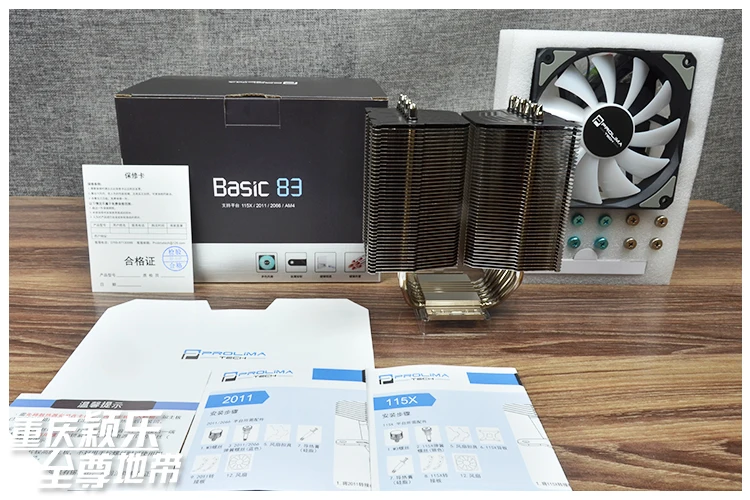 Prolimatech Basic 83 Процессор AMD Intel процессор радиатор охлаждения кулер RGB вентилятор LGA 2011 2066 AM4 115X AM3 FM1 FM2 процессор радиатор