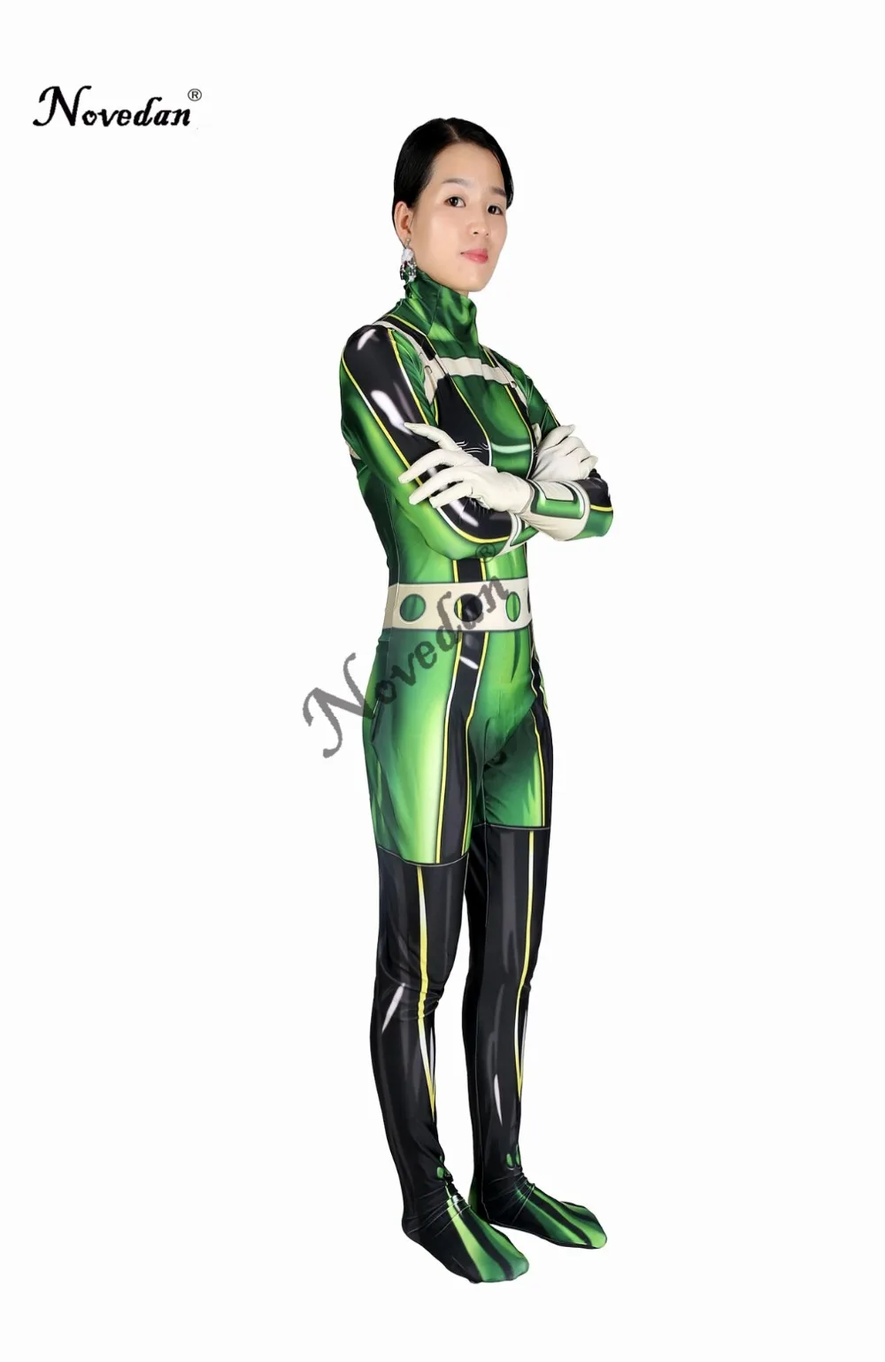 Tsuyu Asui Косплей мой герой Академия костюм аниме косплей Boku No Hero Academia Asui Tsuyu костюм женский полный боди костюм