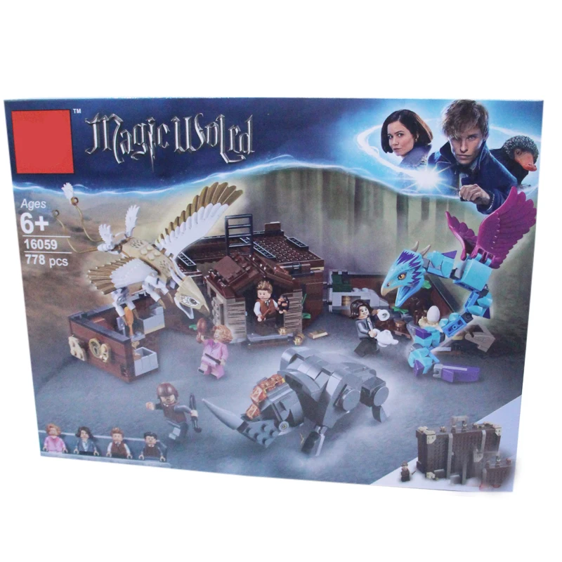 

Fantastic Beasts and Where to Find Them Newt's Case Magical Creatures Building Blocks Toys Children Compatible with legoments