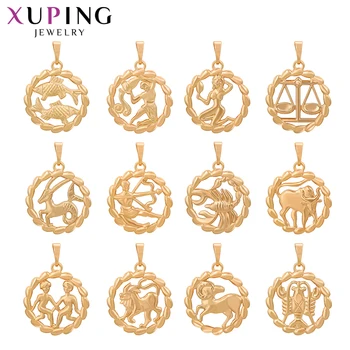 

Xuping Twelve Constellations Design Gold-color Plated Pendant Sets for Man or Women Jewelry Christmas Gifts 34633