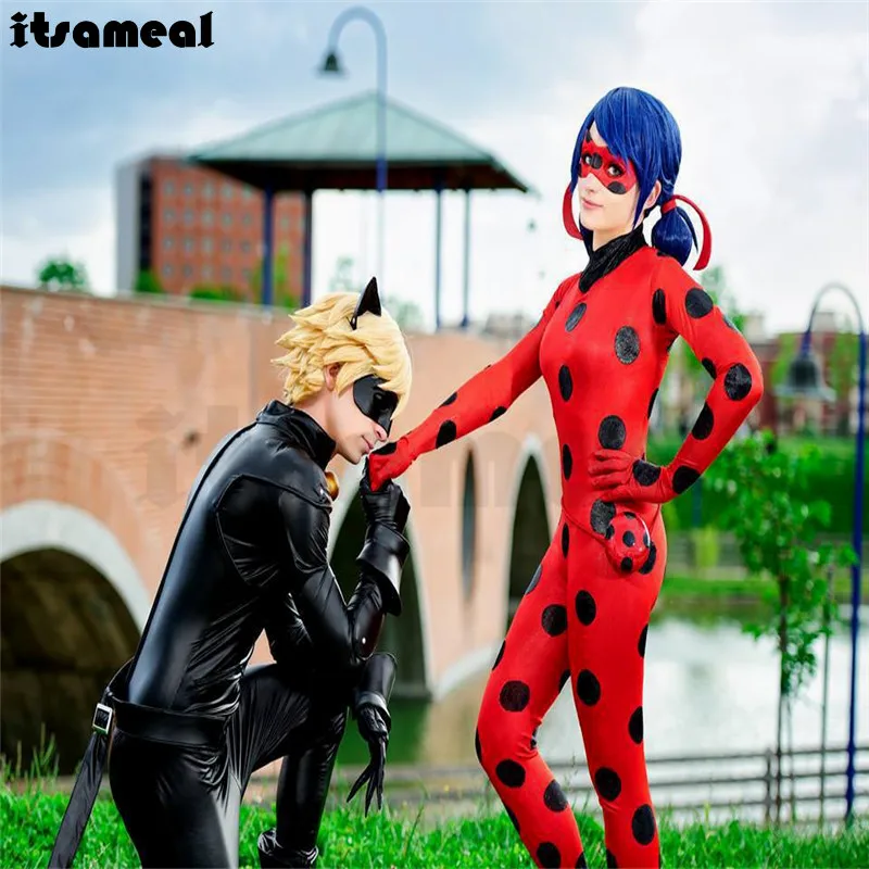 Children s Superhero Costume Miraculous Ladybug Cat Noir Costume For children-s-superhero-costume-miraculous-ladybug-cat-noir-costume-for
