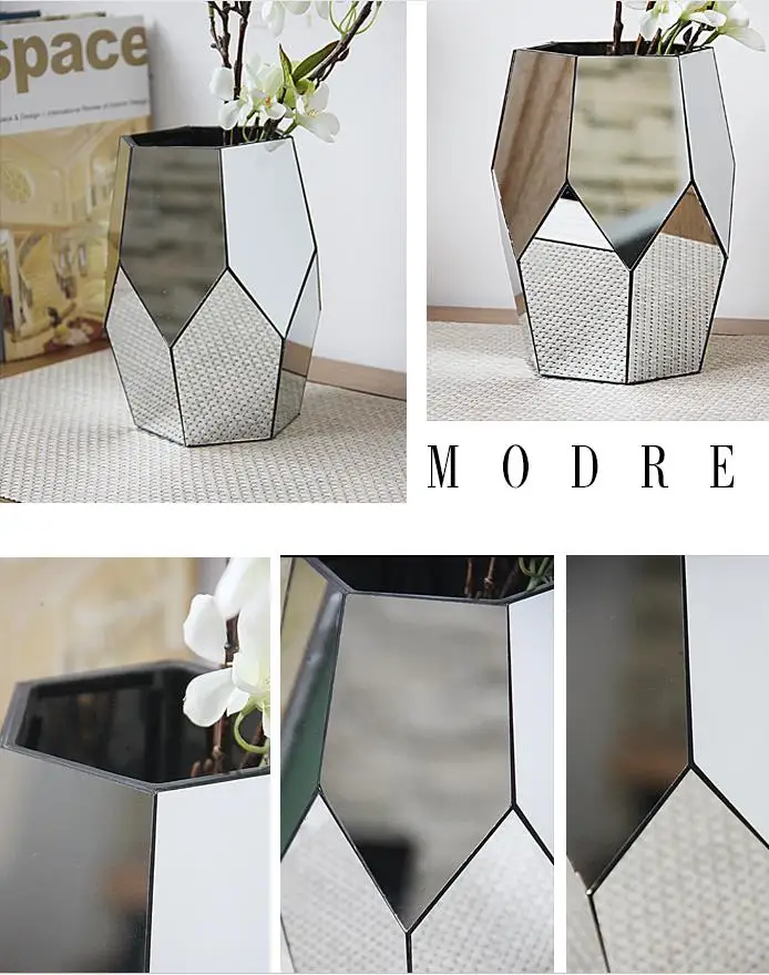 Современные солнцезащитные очки с зеркальным стеклом ваза аксессуары для дома мульти зеркало Геометрическая ваза
